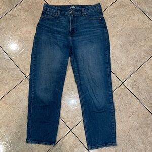 Boyfriend extra high rise ankle Jean